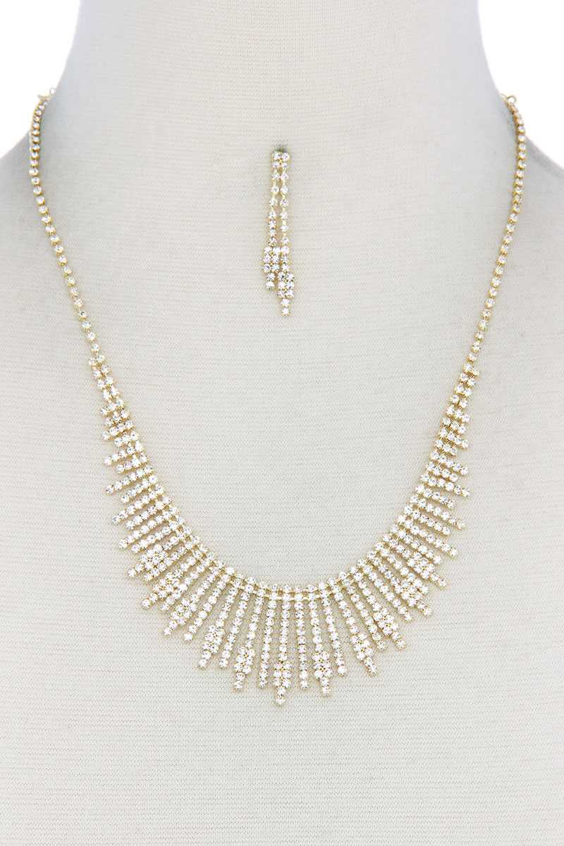 Dangle Rhinestone Necklace - Absolute Fashion 2020