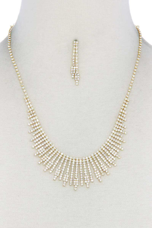 Dangle Rhinestone Necklace - Absolute Fashion 2020
