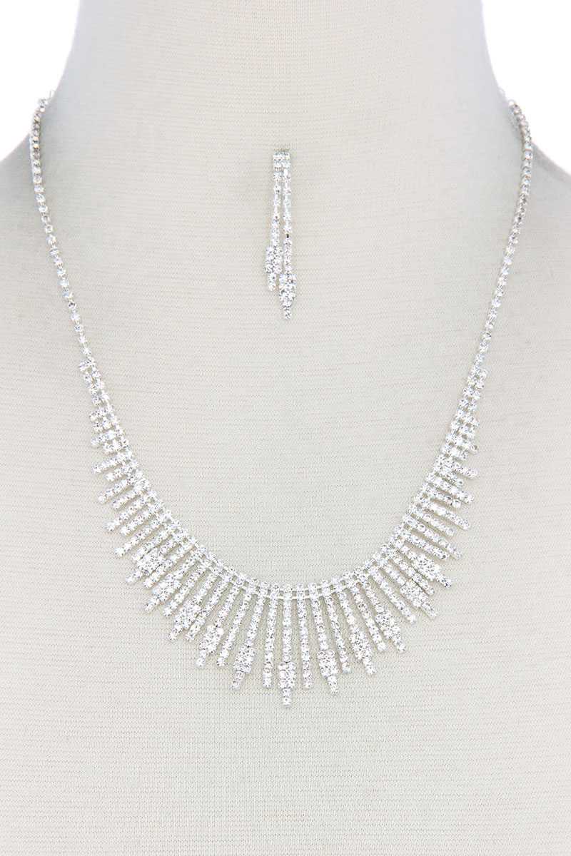 Dangle Rhinestone Necklace - Absolute Fashion 2020