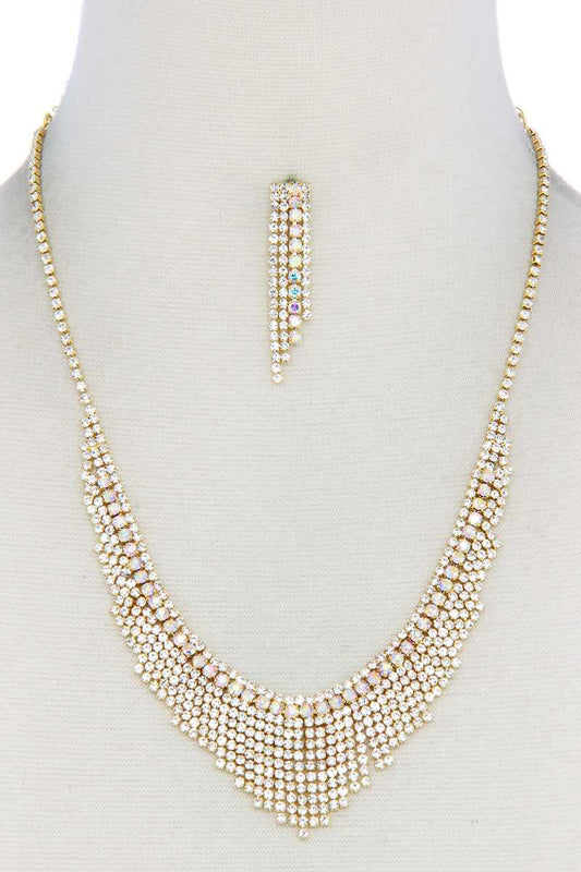 Dangle Rhinestone Necklace - Absolute Fashion 2020