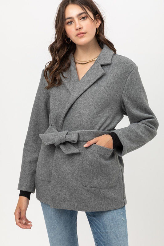 Fleece Belted Coat - Absolute Fashion 2020