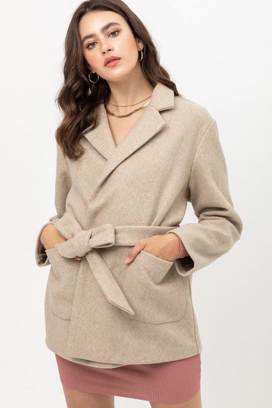 Fleece Belted Coat - Absolute Fashion 2020