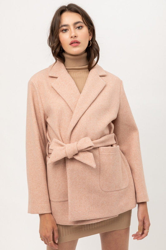 Fleece Belted Coat - Absolute Fashion 2020