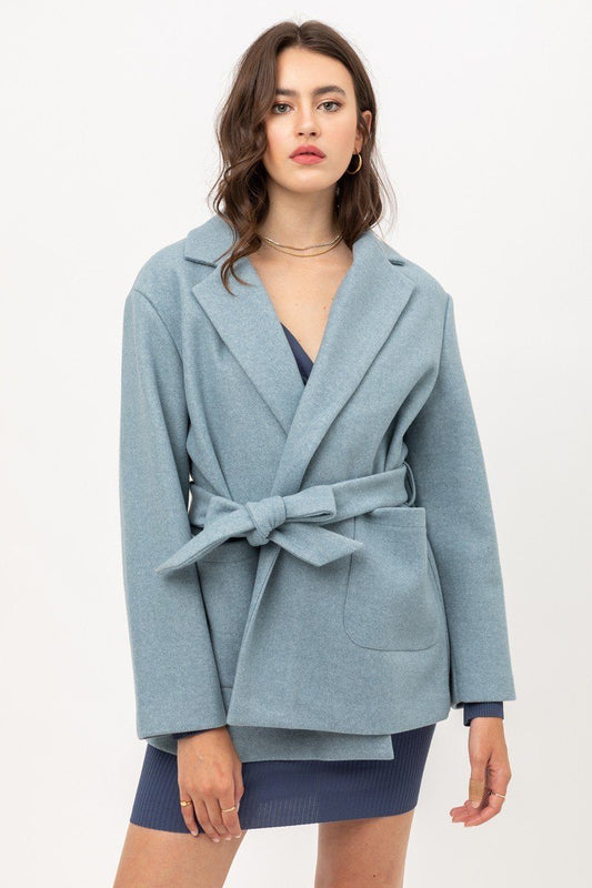 Fleece Belted Coat - Absolute Fashion 2020