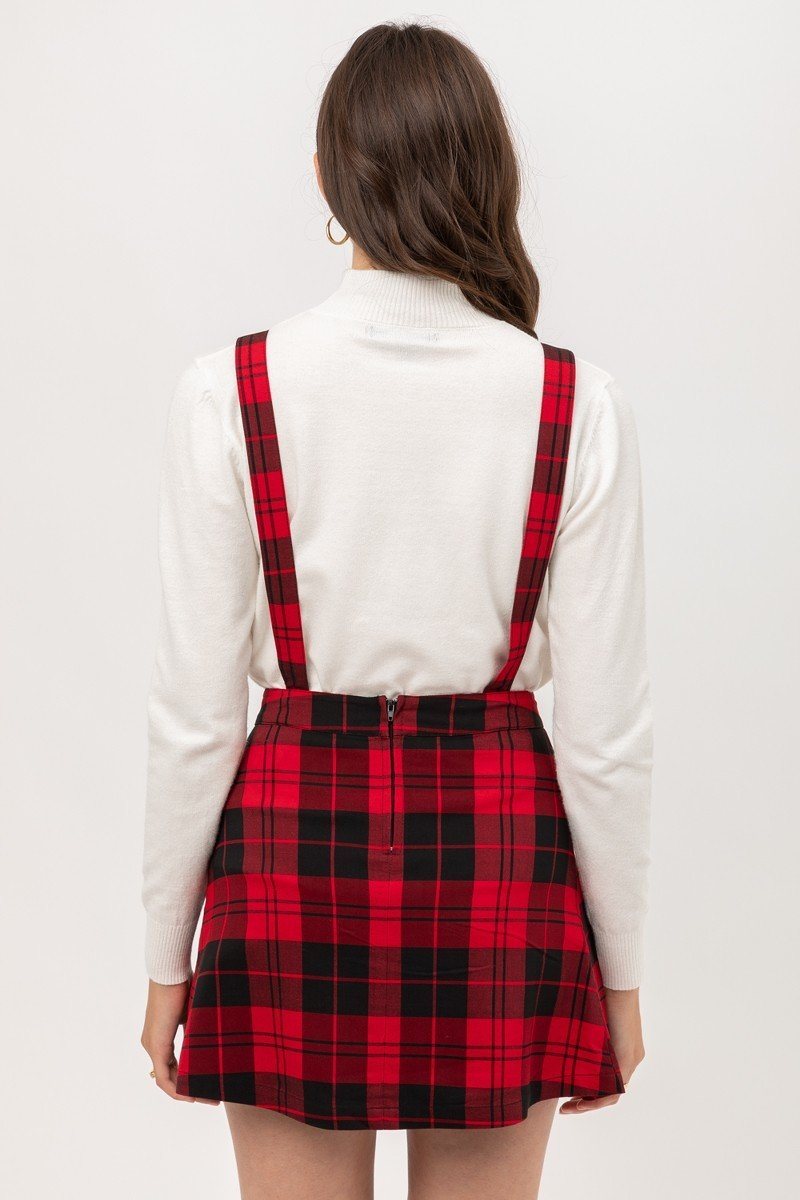 Woven Stretch Plaid Pleated Skirtall - Absolute Fashion 2020