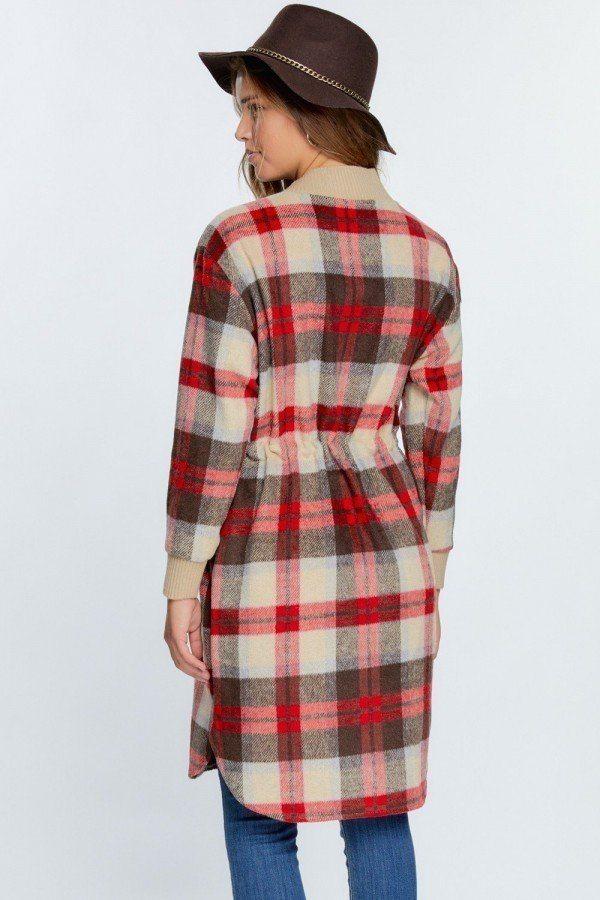 Tartan Plaid Print Oversize Jacket. - Absolute Fashion 2020
