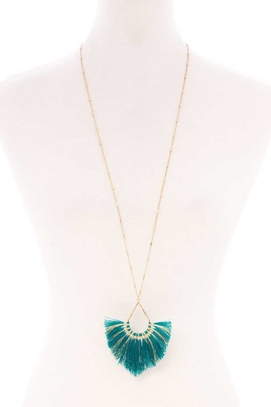 Fashion Tassel Metal Long Necklace - Absolute Fashion 2020