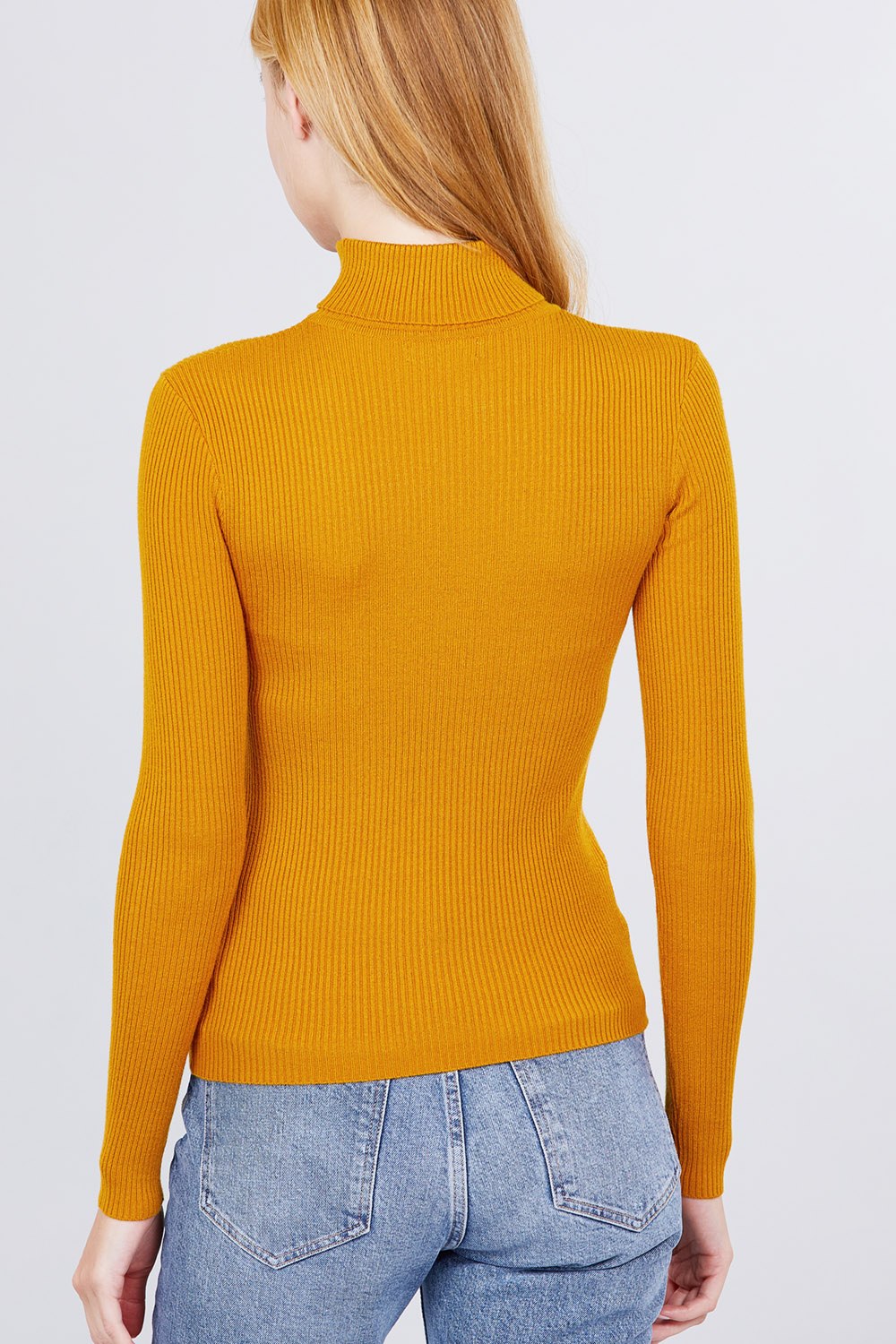 Turtle Neck Viscose Rib Sweater - Absolute Fashion 2020