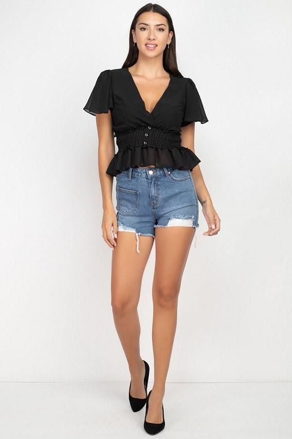 Heavy Distressed Raw Cut Shorts - Absolute Fashion 2020