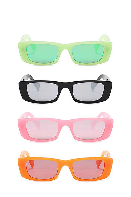 Trendy Sharp Eye Vibrant Colored Sunglasses - Absolute Fashion 2020