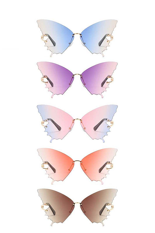 Chic Cool Colored Butterfly Design Sunglasses - Absolute Fashion 2020