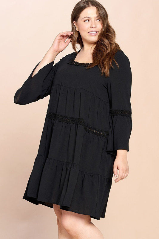 Solid Loose-fit Woven Babydoll Dress - Absolute Fashion 2020
