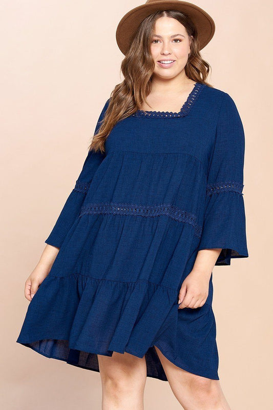 Solid Loose-fit Woven Babydoll Dress - Absolute Fashion 2020