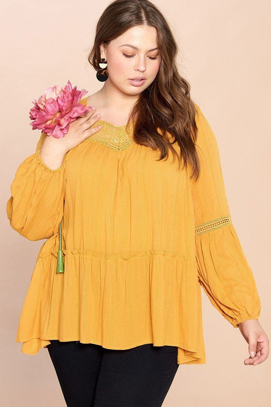 Solid Woven Loose-fit Tunic - Absolute Fashion 2020