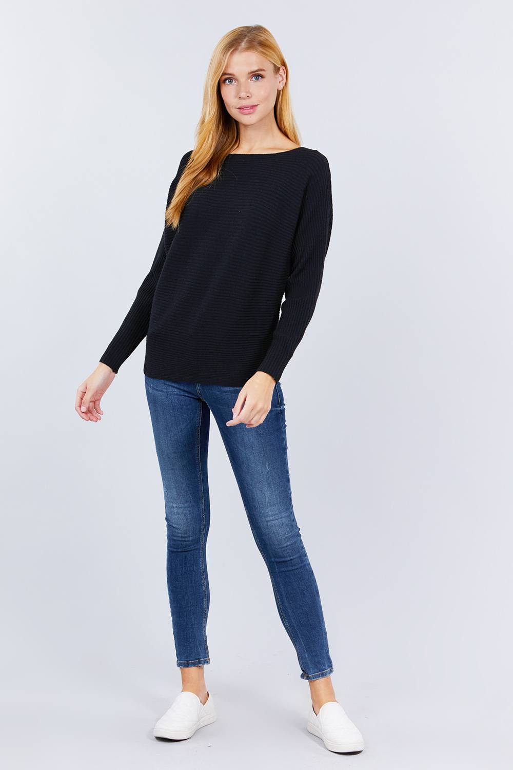 Dolman Boat Neck Sweater - Absolute Fashion 2020