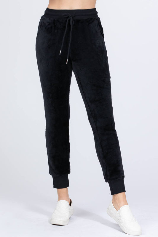 Faux Fur Jogger Pants - Absolute Fashion 2020