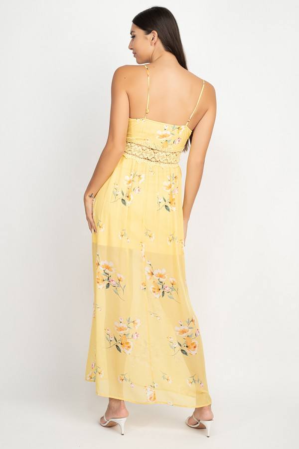 Floral Lace Maxi Dress - Absolute Fashion 2020