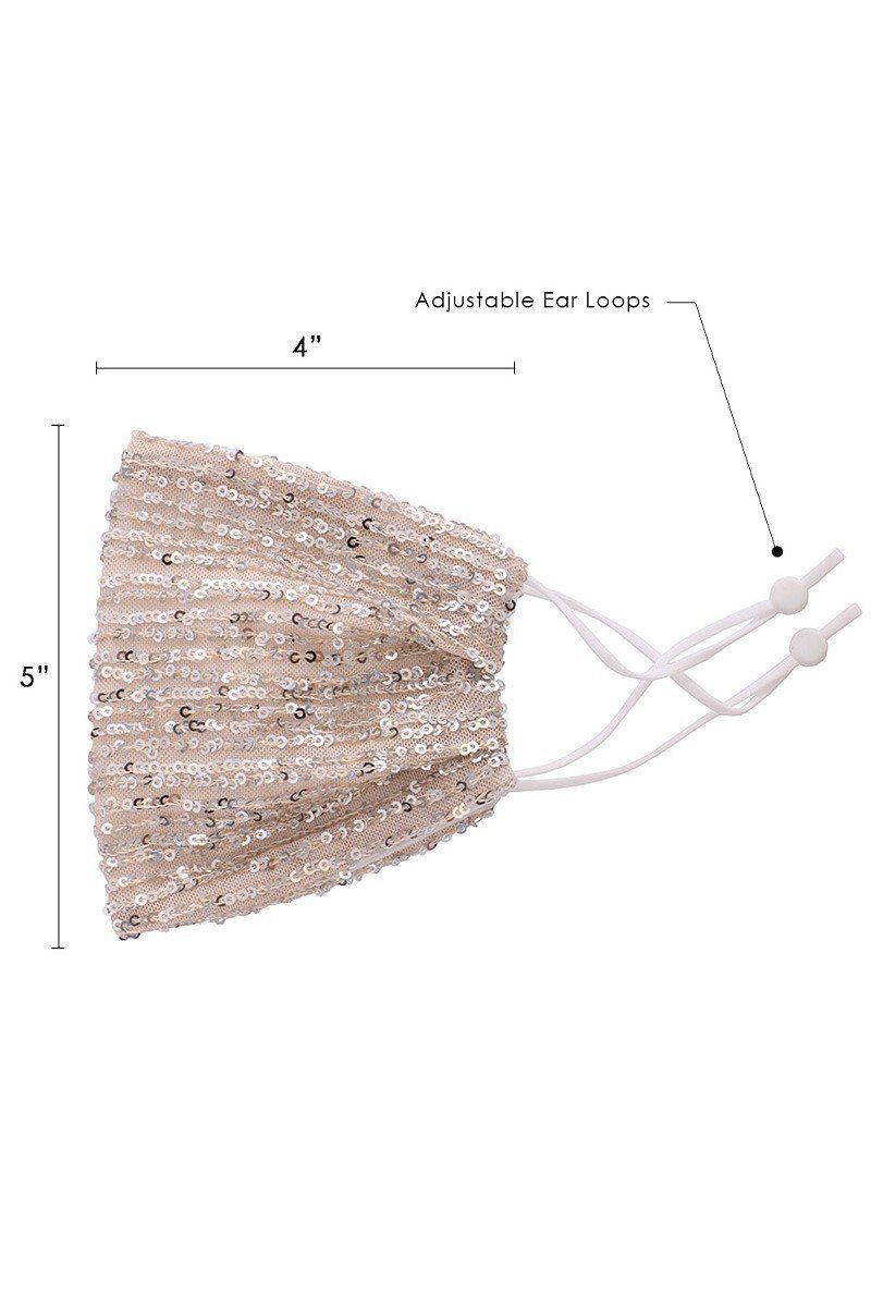 3d Sequin Fashion Facemask - Absolute Fashion 2020