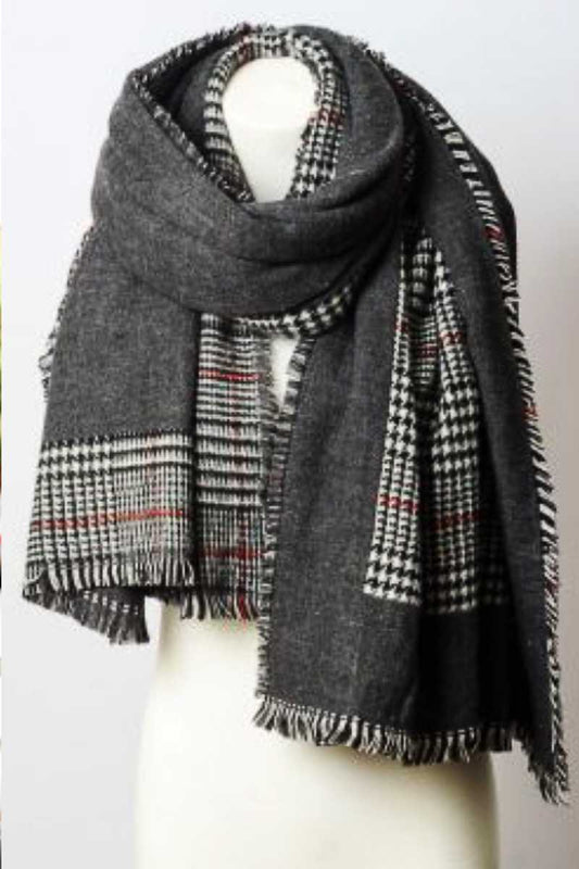 Reversible Tartan Plaid Oversized Blanket Scarf - Absolute Fashion 2020