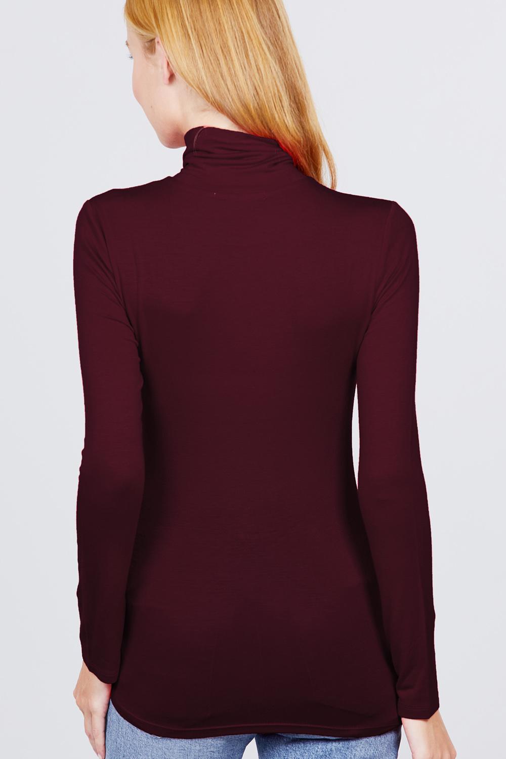 Turtle Neck Rayon Jersey Top - Absolute Fashion 2020