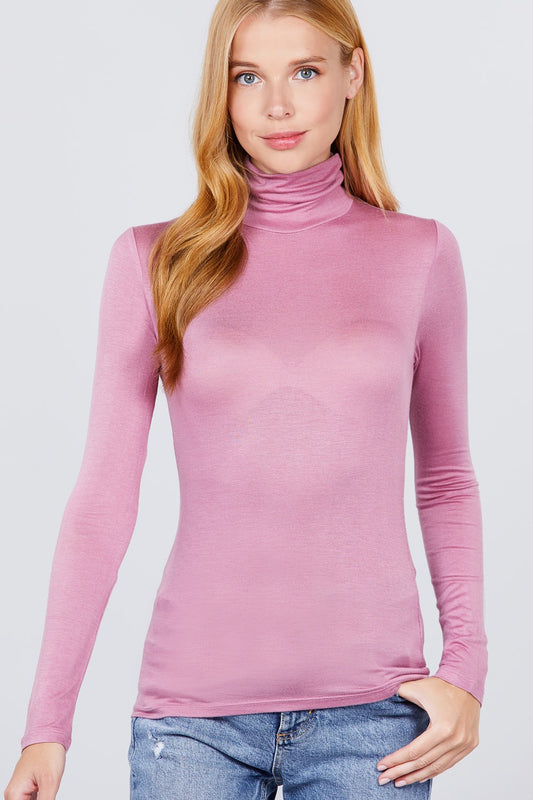 Turtle Neck Rayon Jersey Top - Absolute Fashion 2020