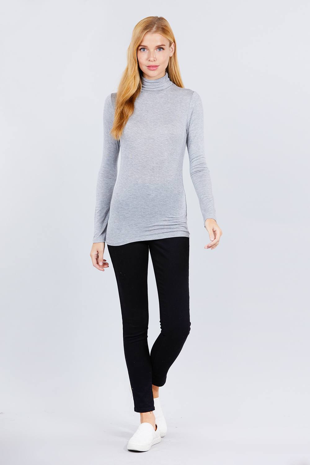 Turtle Neck Rayon Jersey Top - Absolute Fashion 2020