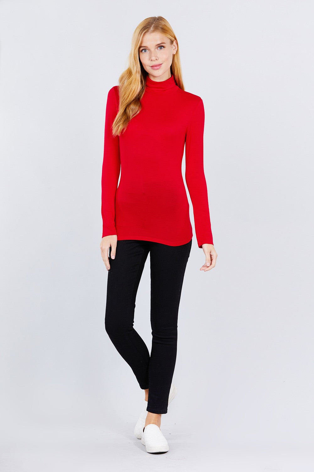 Turtle Neck Rayon Jersey Top - Absolute Fashion 2020