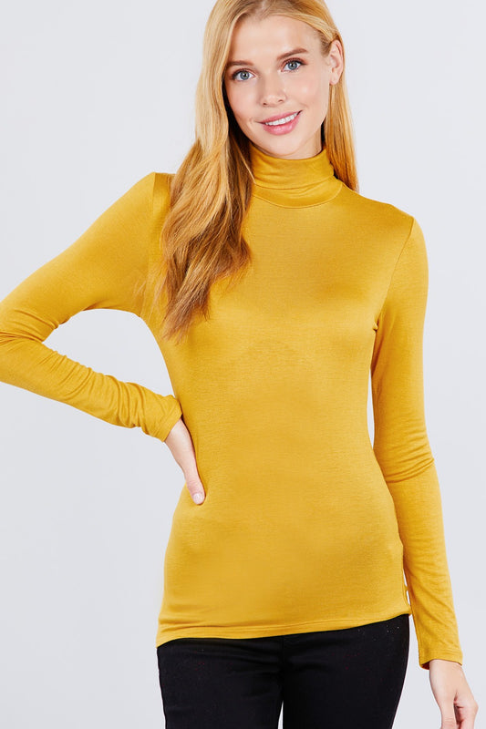 Turtle Neck Rayon Jersey Top - Absolute Fashion 2020