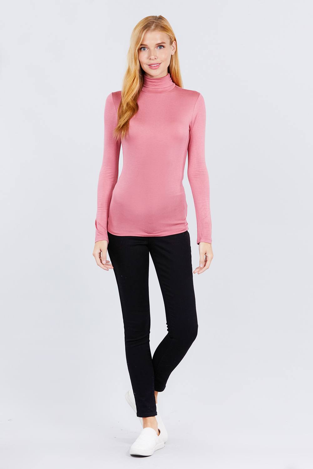 Turtle Neck Rayon Jersey Top - Absolute Fashion 2020