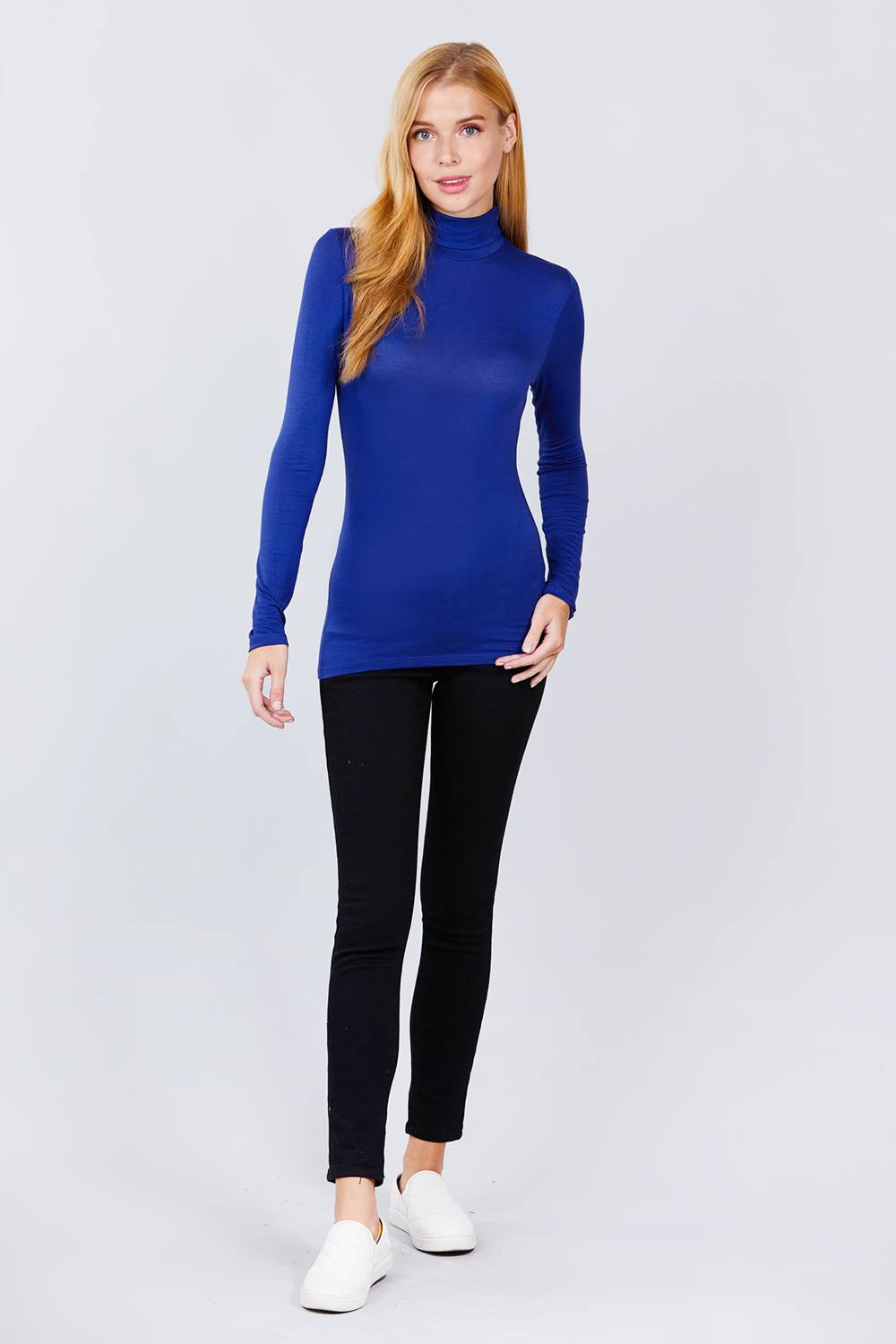 Turtle Neck Rayon Jersey Top - Absolute Fashion 2020