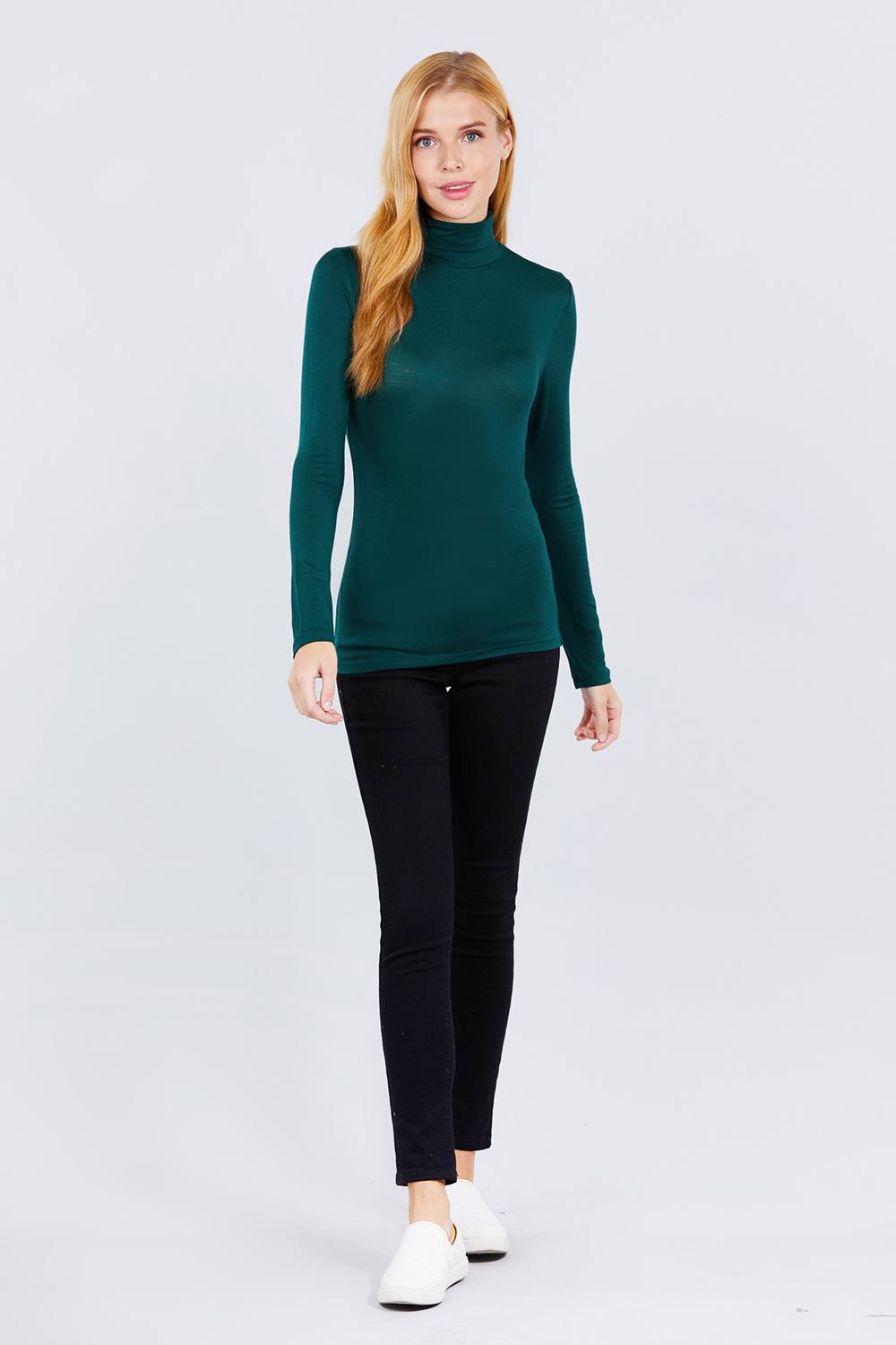 Turtle Neck Rayon Jersey Top - Absolute Fashion 2020