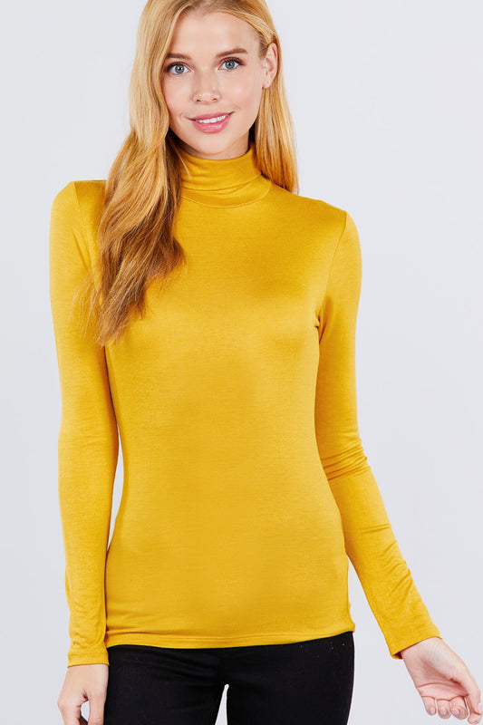 Turtle Neck Rayon Jersey Top - Absolute Fashion 2020