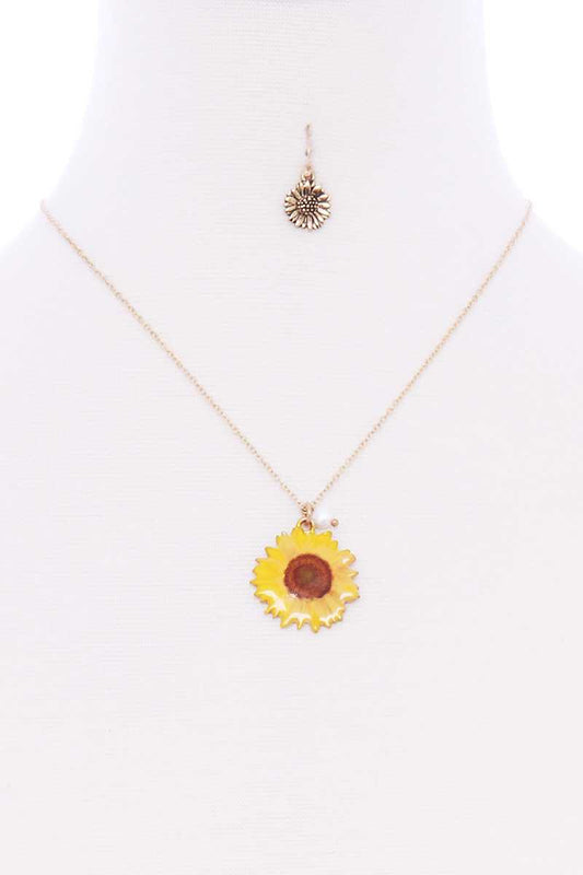 Sunflower Pendant Necklace - Absolute Fashion 2020