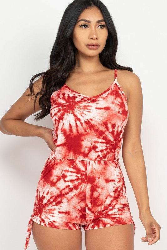 Tie-dye Printed Romper - Absolute Fashion 2020