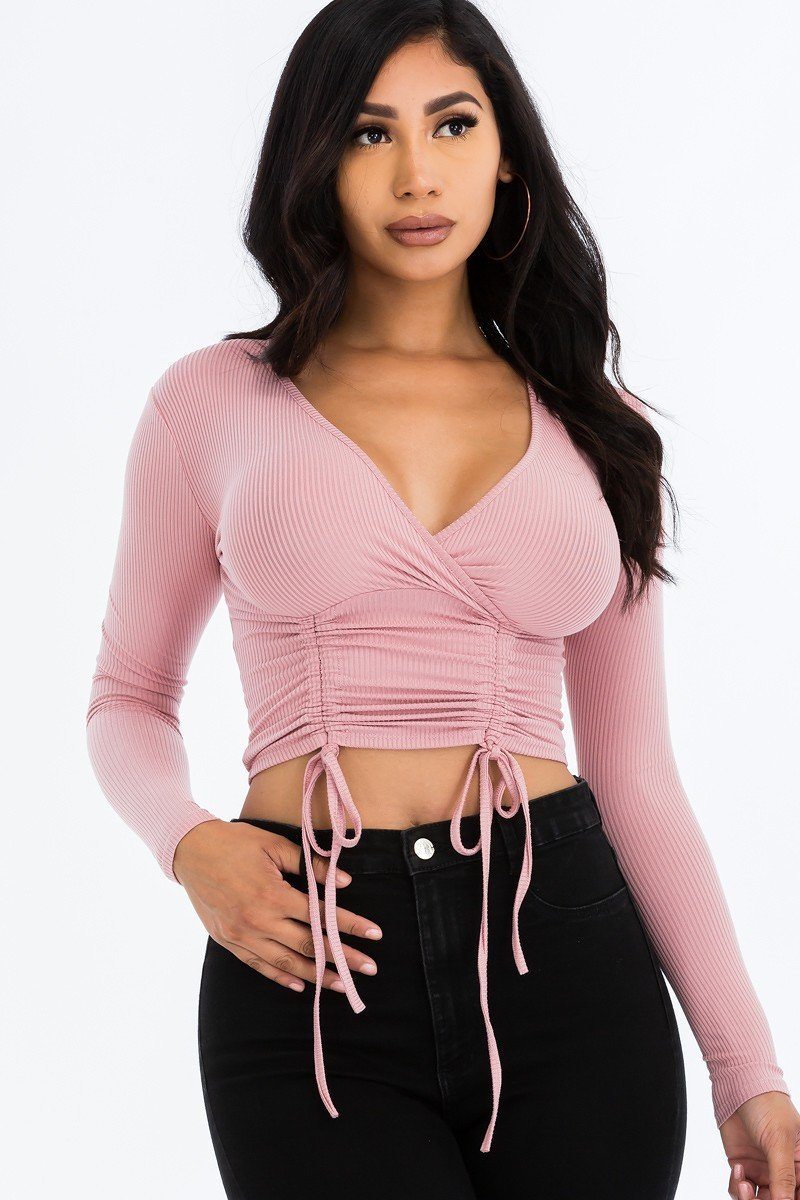 Shirred Cropped Top - Absolute Fashion 2020