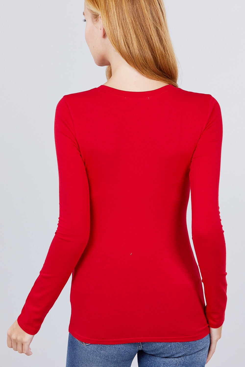 Cotton Jersey V-neck Top - Absolute Fashion 2020