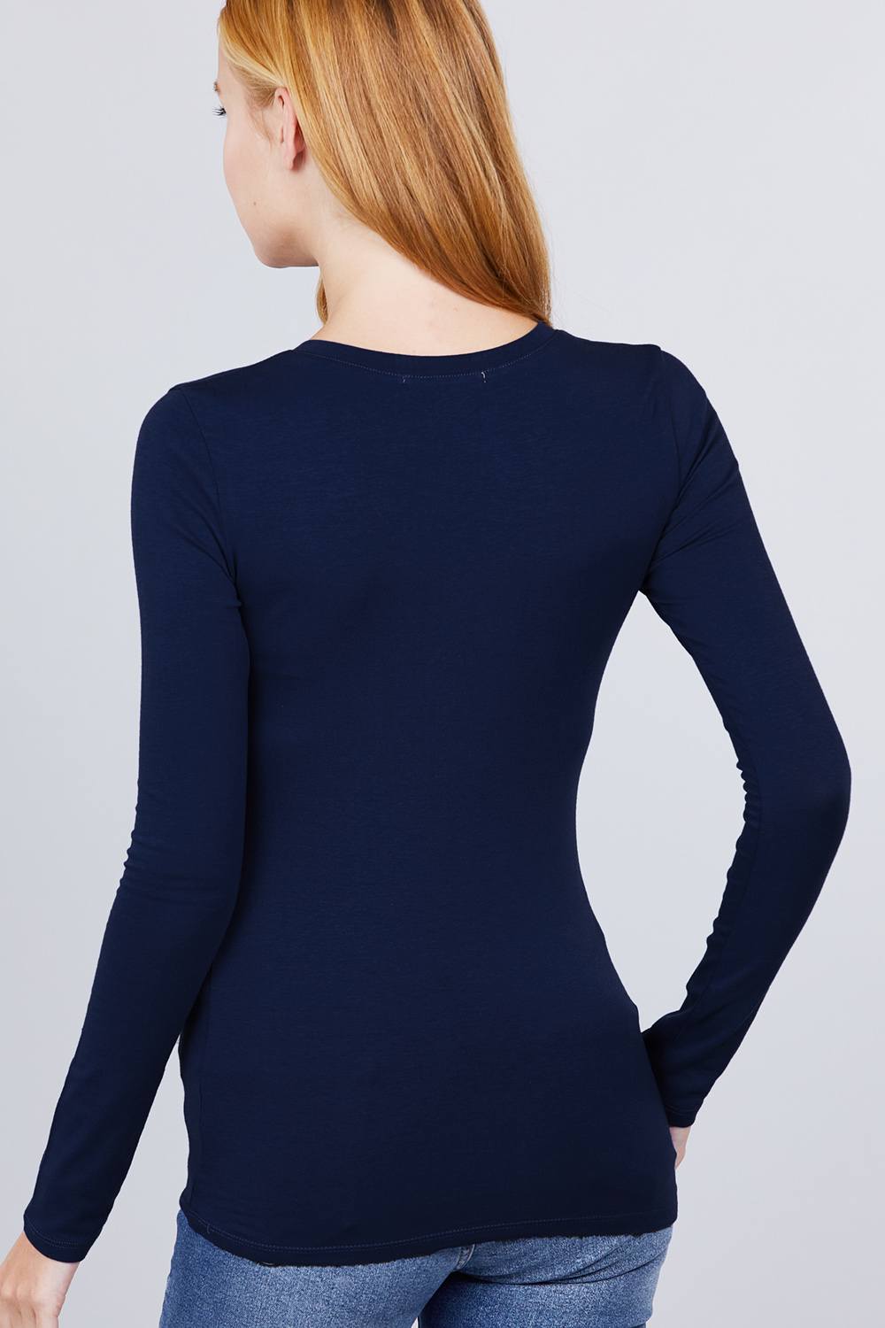 Cotton Jersey V-neck Top - Absolute Fashion 2020