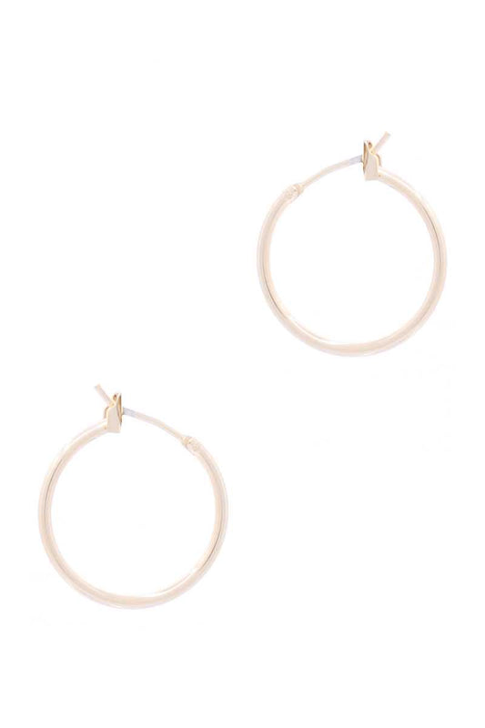 Basic Metal Mini Hoop Earring. - Absolute Fashion 2020