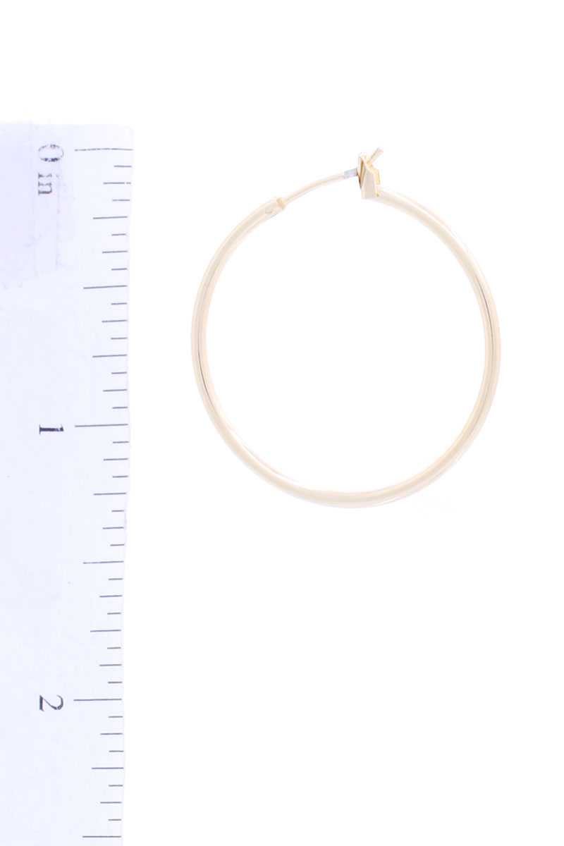 Basic Metal Hoop Earring - Absolute Fashion 2020