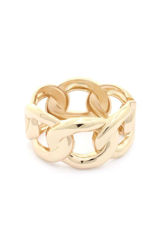 Wide Cuban Link Cuff Bracelet - Absolute Fashion 2020
