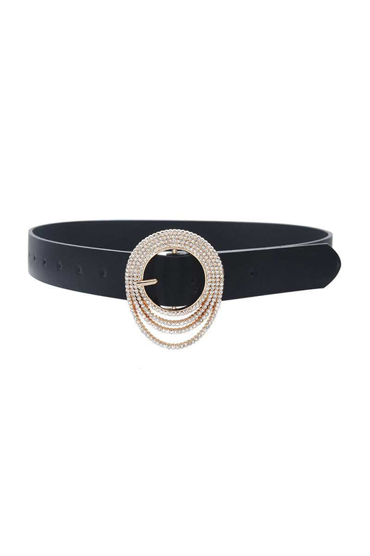 Round Rhinestone Drape Buckle - Absolute Fashion 2020