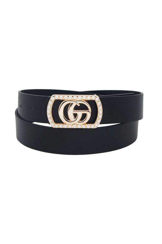 Go Buckle In Rectangle Frame With Pearls - Absolute Fashion 2020