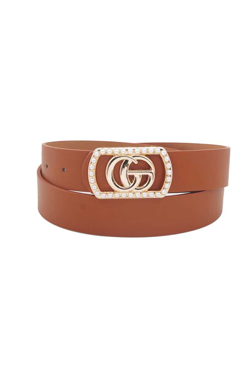 Go Buckle In Rectangle Frame With Pearls - Absolute Fashion 2020