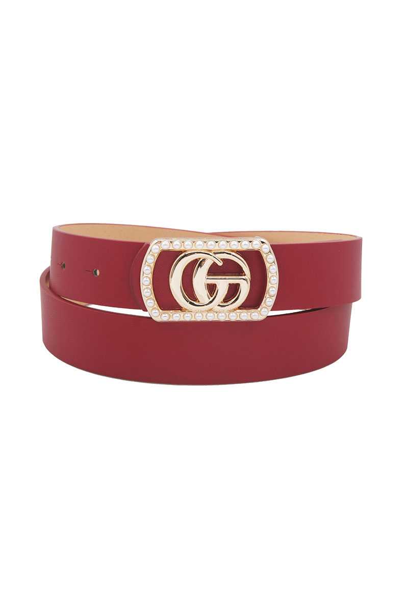 Go Buckle In Rectangle Frame With Pearls - Absolute Fashion 2020
