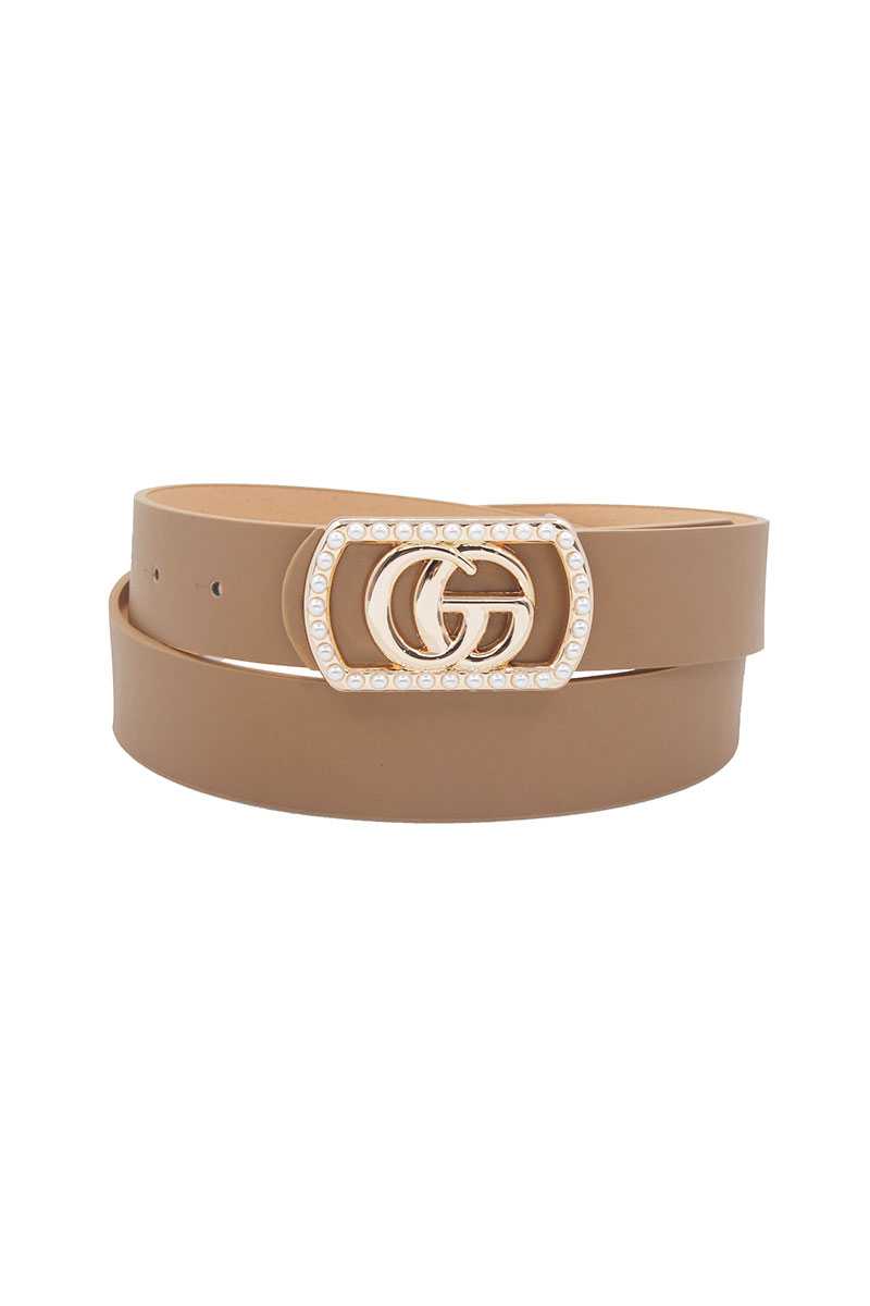 Go Buckle In Rectangle Frame With Pearls - Absolute Fashion 2020