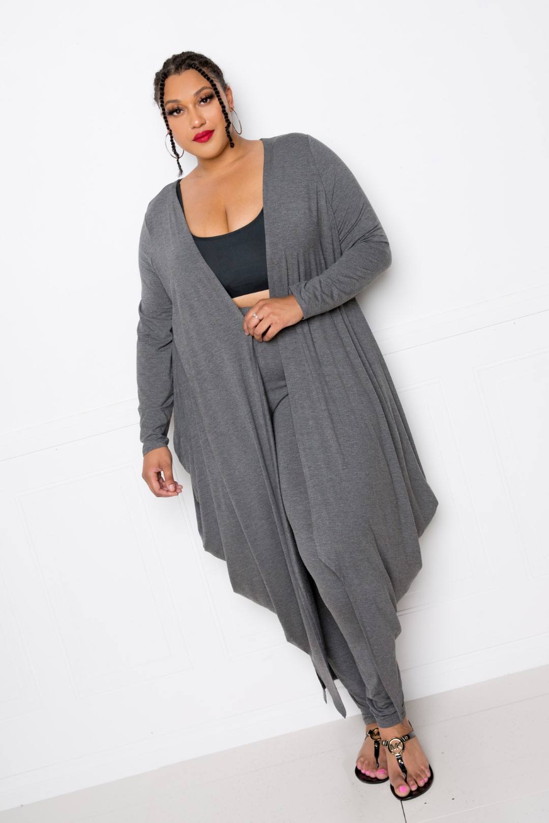 Bubbled Hem Waterfall Cardigan - Absolute Fashion 2020
