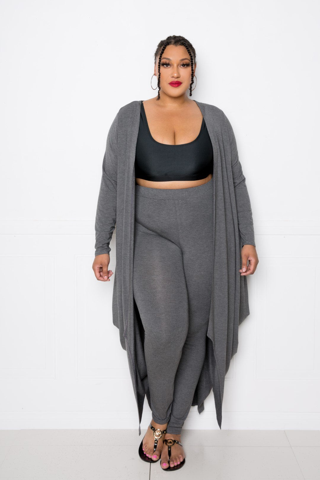 Bubbled Hem Waterfall Cardigan - Absolute Fashion 2020