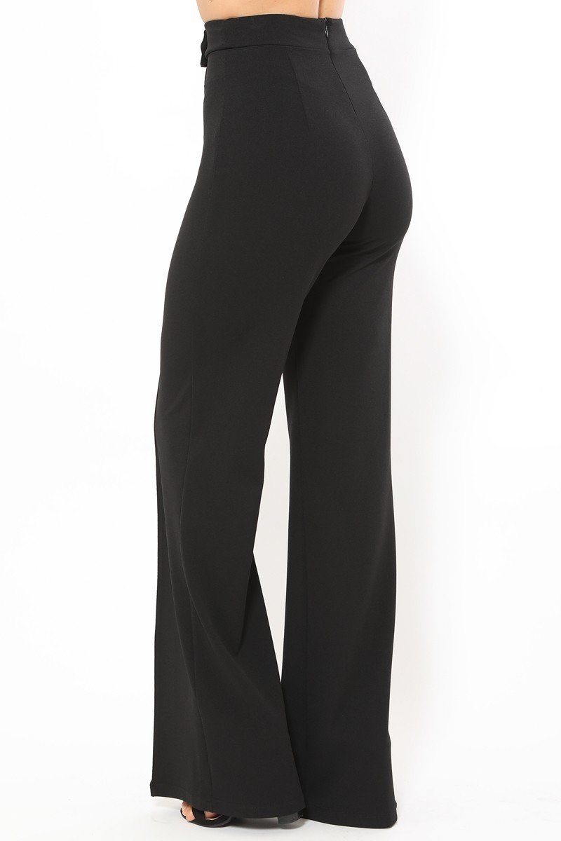 Cg Buckle And Button Detail Pants - Absolute Fashion 2020