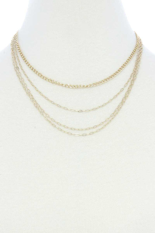 4 Layer Metal Necklace - Absolute Fashion 2020
