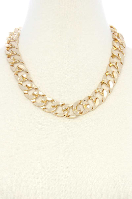 Cuban Link Chain Metal Necklace - Absolute Fashion 2020